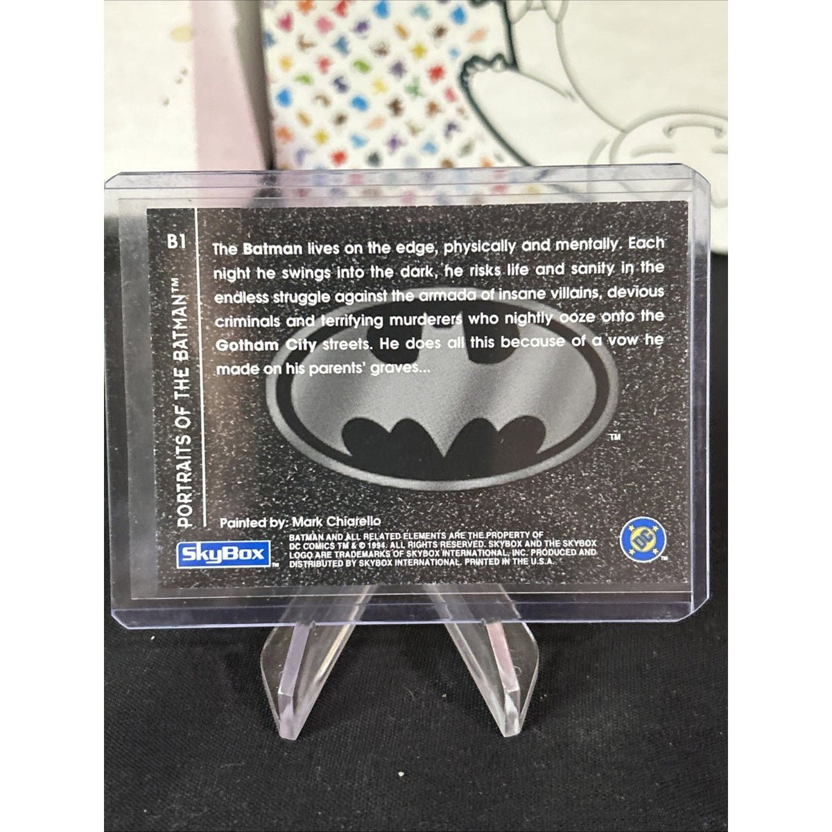 1994 DC BATMAN SAGA of the DARK KNIGHT SPECTRA ETCH FOIL #B1