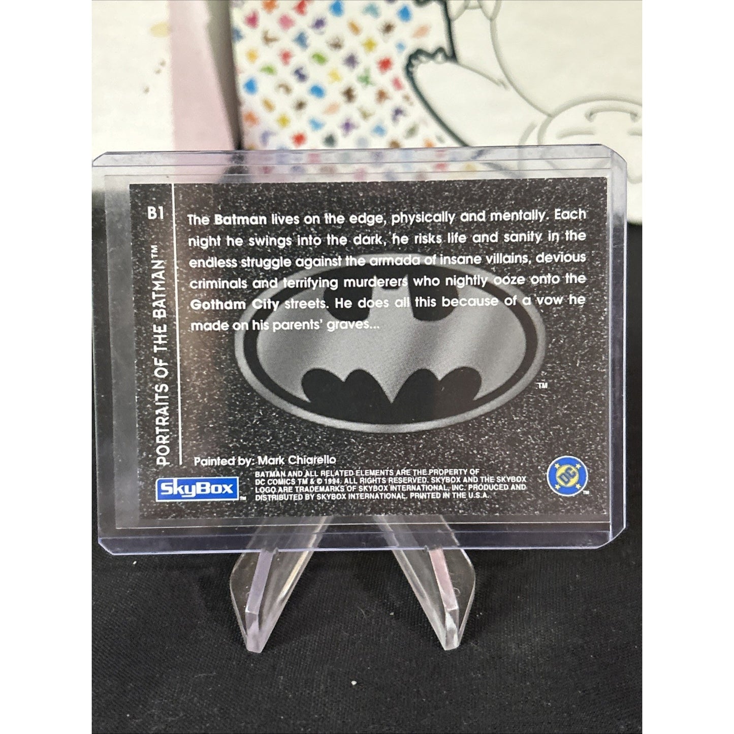 1994 DC BATMAN SAGA of the DARK KNIGHT SPECTRA ETCH FOIL #B1