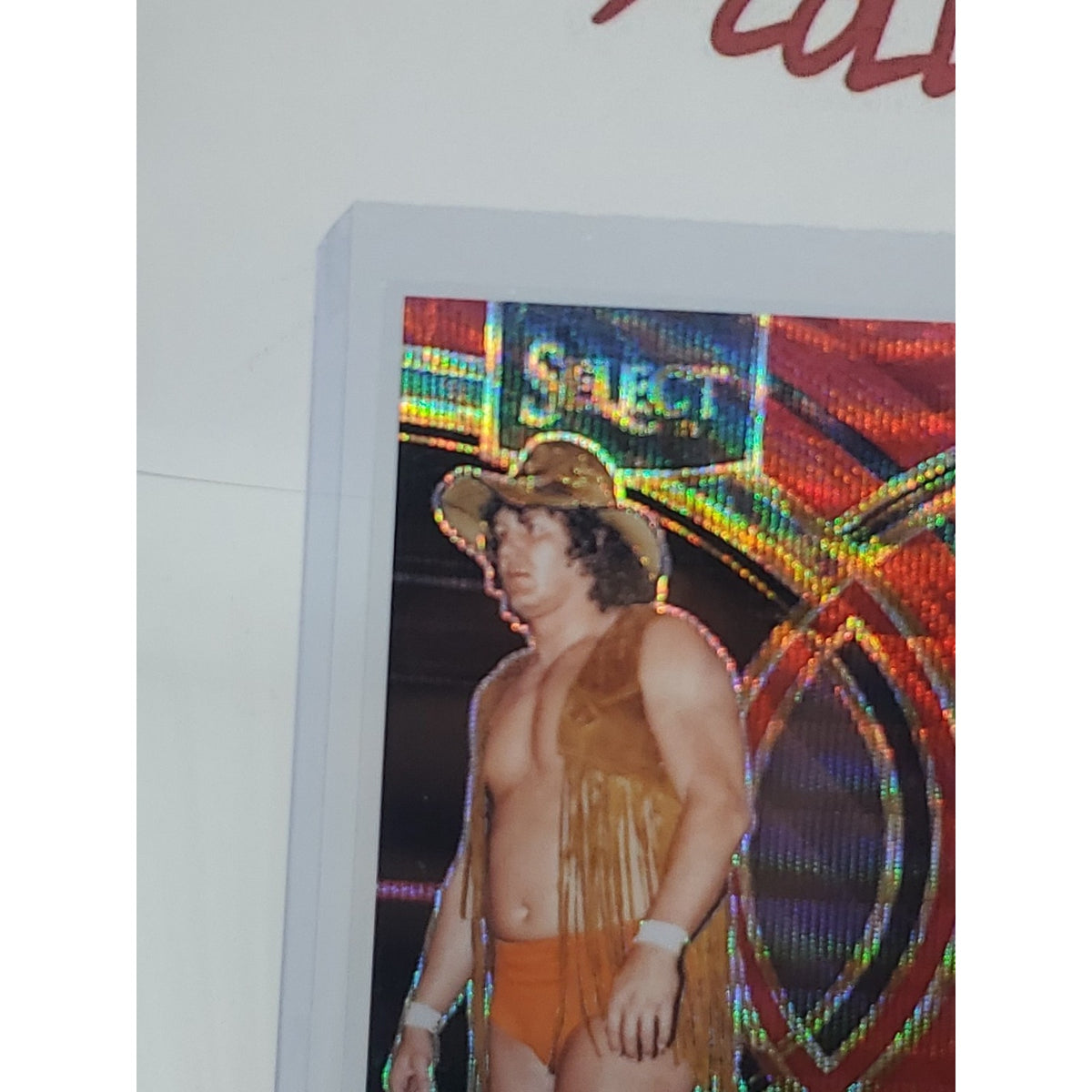 Cowboy Bob Orton 2024 Panini Select WWE PREMIER LEVEL red WAVE PRIZM #185 /99