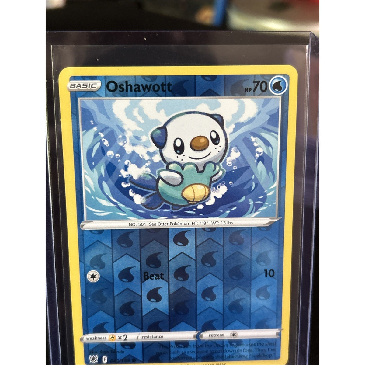Pokemon TCG Astral Radiance Reverse Holo Oshawott 41/189 - Pack Fresh New