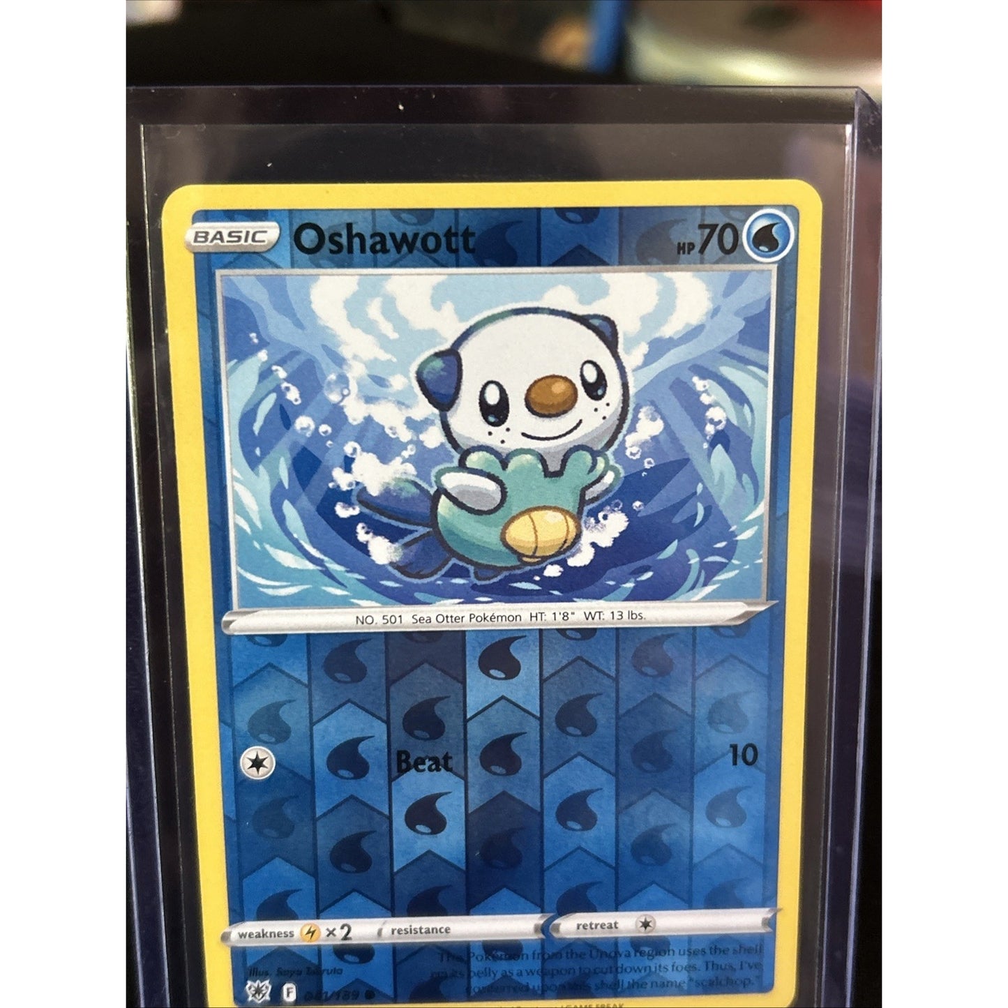 Pokemon TCG Astral Radiance Reverse Holo Oshawott 41/189 - Pack Fresh New