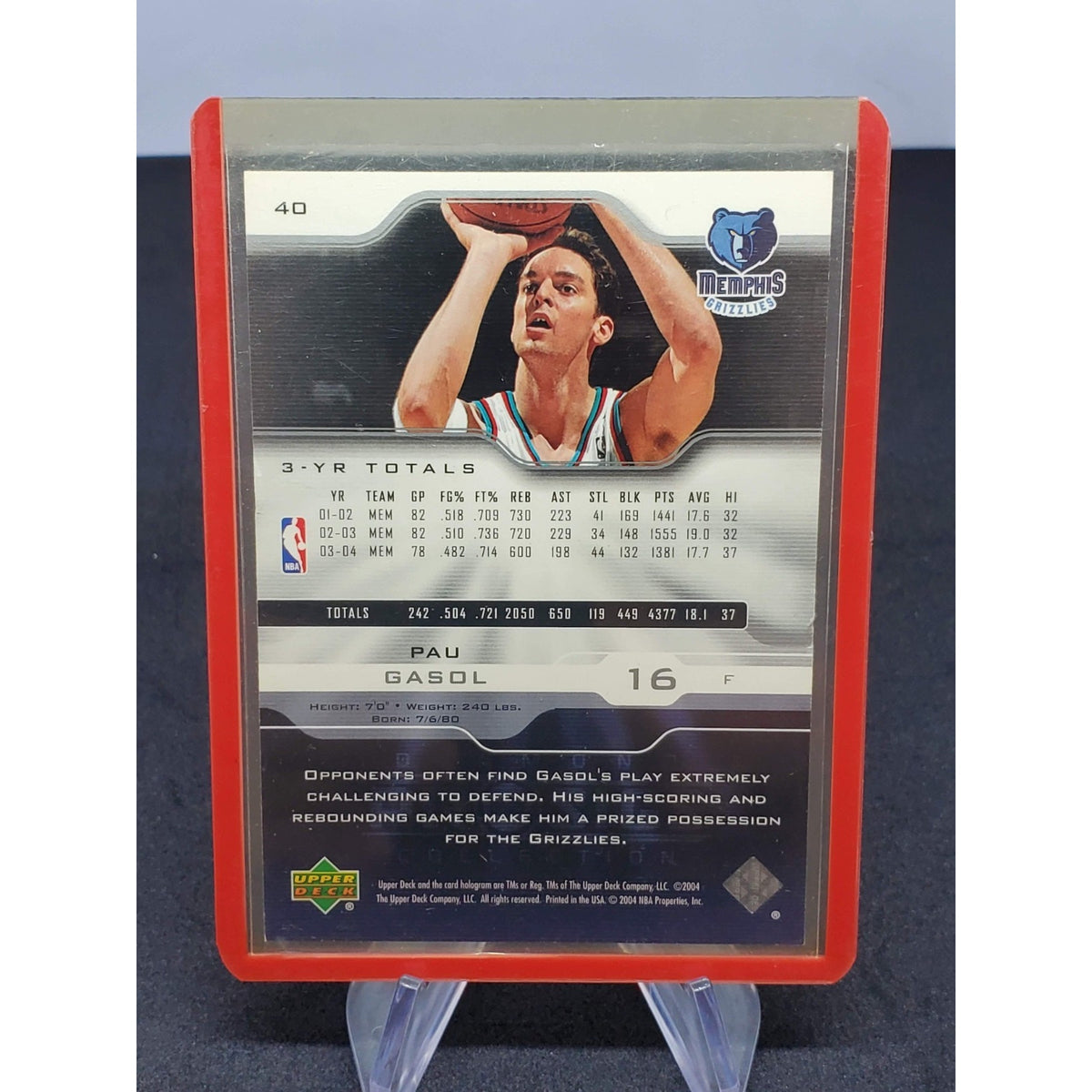 2004-05 Upper Deck Pro Sigs Diamond Collection - Pau Gasol #40