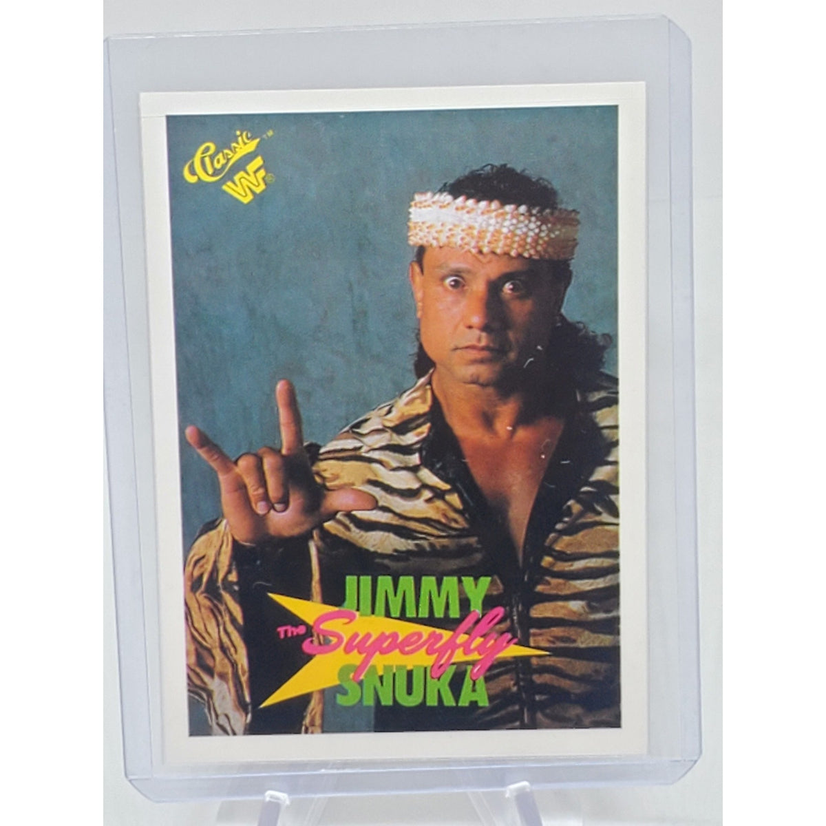 Jimmy Superfly Snuka WWF Wrestling 1990 Classic Card #69 WWE