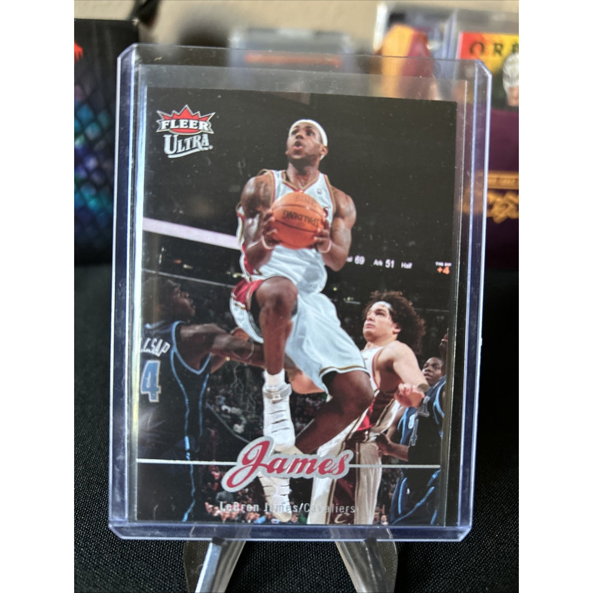 2007-08 Fleer Ultra LEBRON JAMES - CAVS LAKERS #28 / Clean