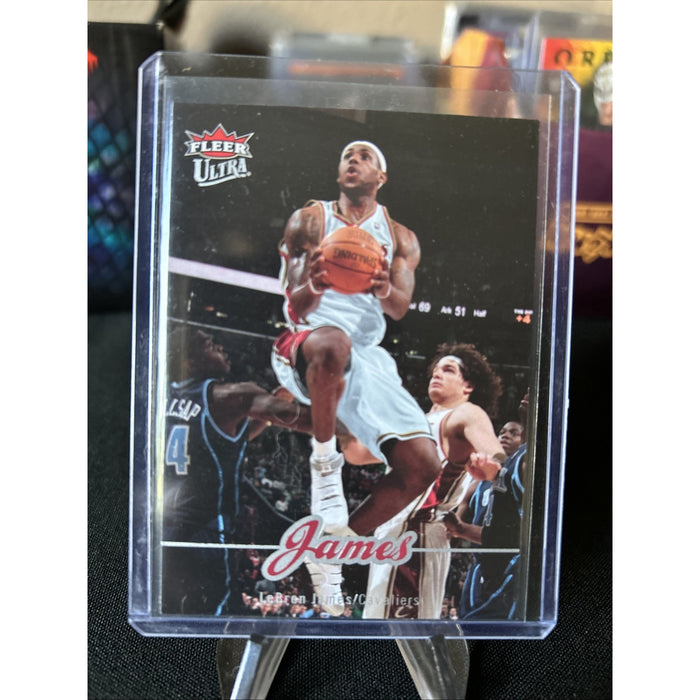 2007-08 Fleer Ultra LEBRON JAMES - CAVS LAKERS #28 / Clean