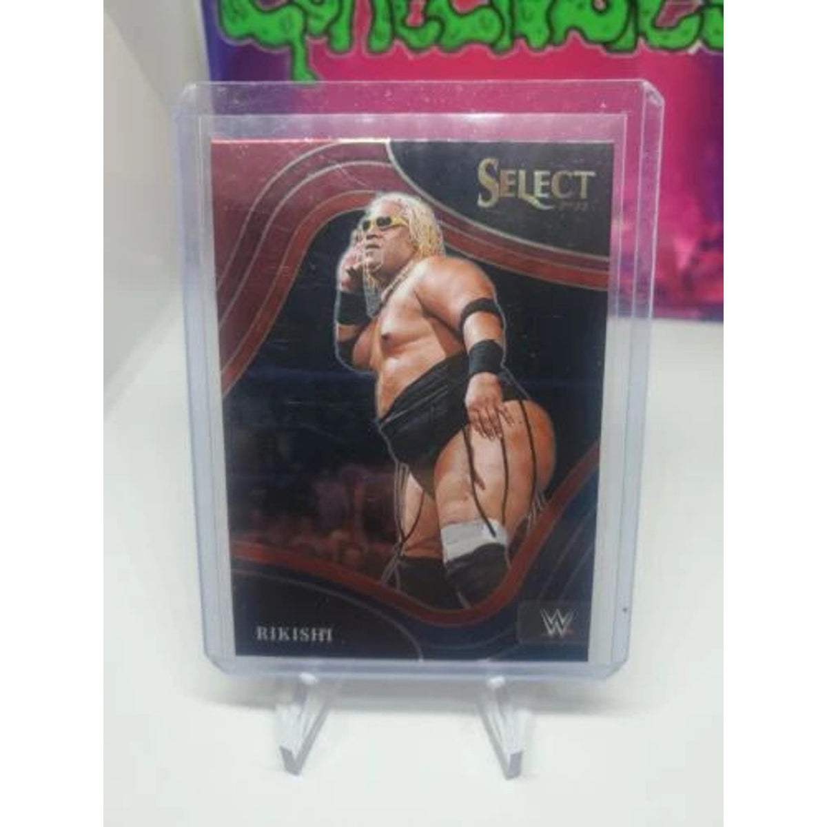 2022 WWE SELECT RETAIL BLASTER EXCLUSIVE RED BLUE RIKISHI RINGSIDE LEVEL #225
