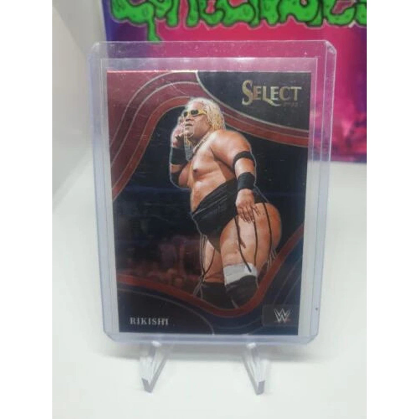 2022 WWE SELECT RETAIL BLASTER EXCLUSIVE RED BLUE RIKISHI RINGSIDE LEVEL #225