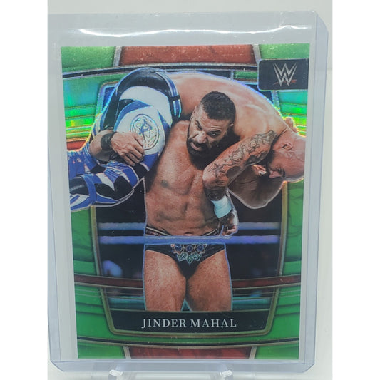 2022 Panini Select WWE Jinder Mahal Neon Green Prizm /49