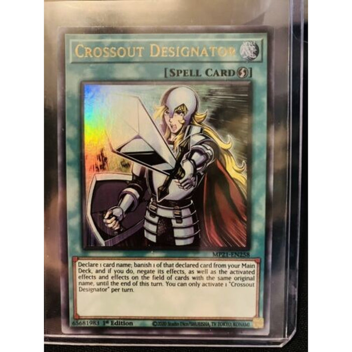 Yu-Gi-Oh! TCG Crossout Designator 2021 Tin of Ancient Battles MP21-EN258 1st Ed