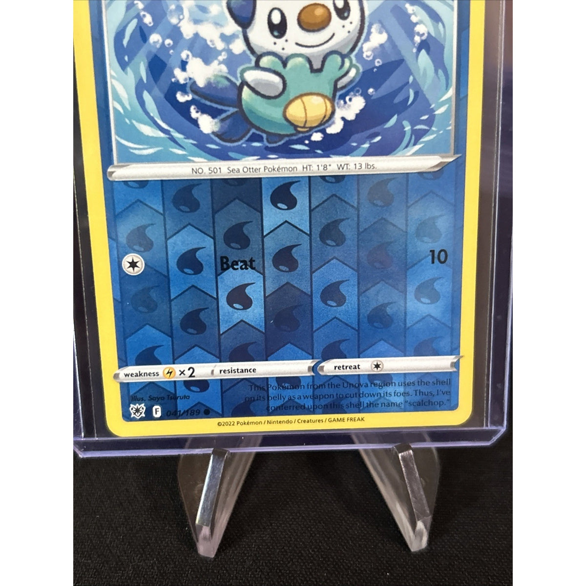 Pokemon TCG Astral Radiance Reverse Holo Oshawott 41/189 - Pack Fresh New