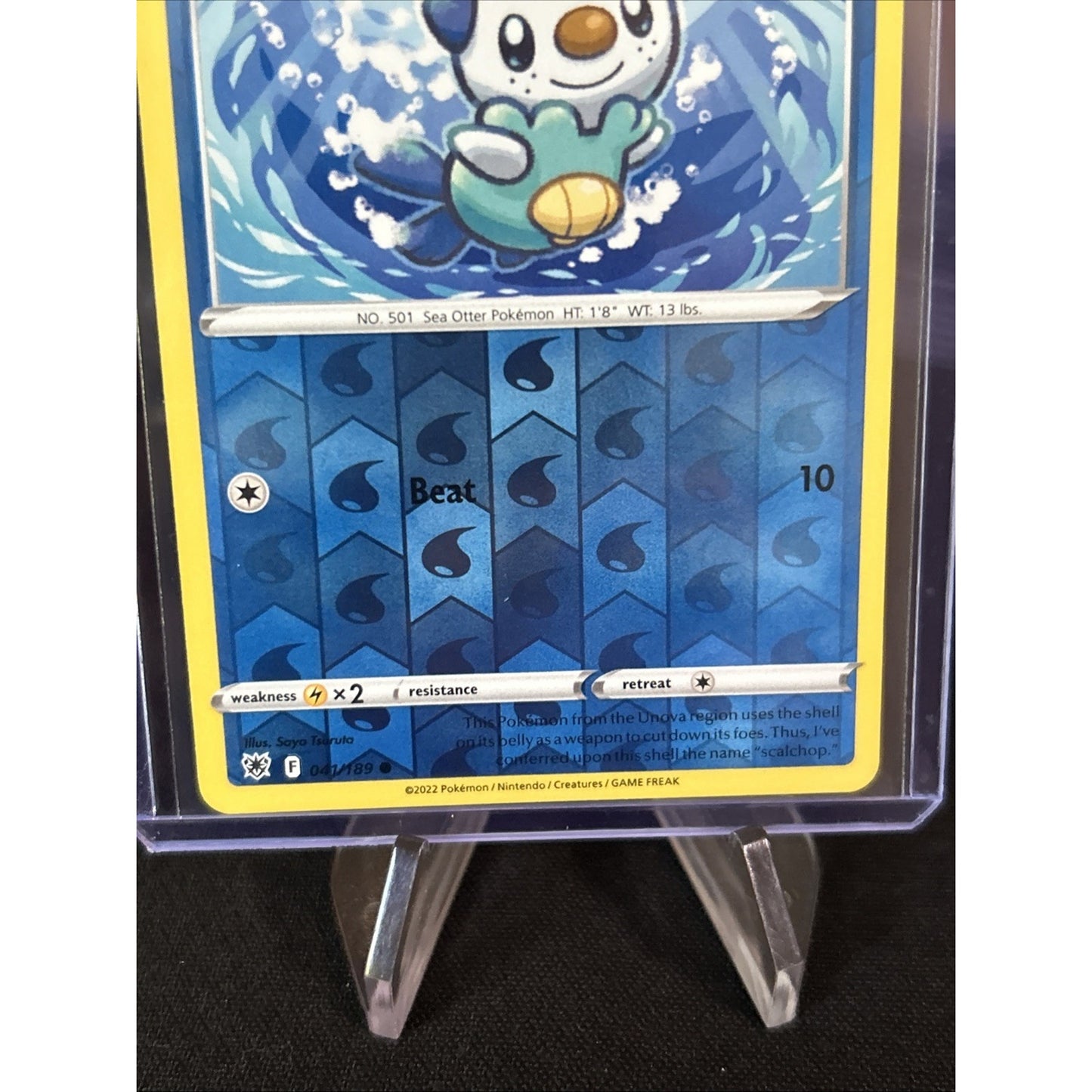 Pokemon TCG Astral Radiance Reverse Holo Oshawott 41/189 - Pack Fresh New