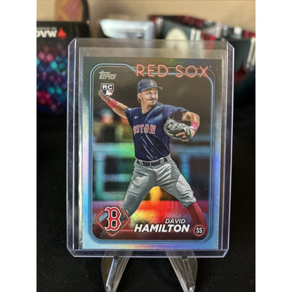 David Hamilton #202 - RC - 2024 Topps Series 1 - Rainbow Foil - Pack Fresh New