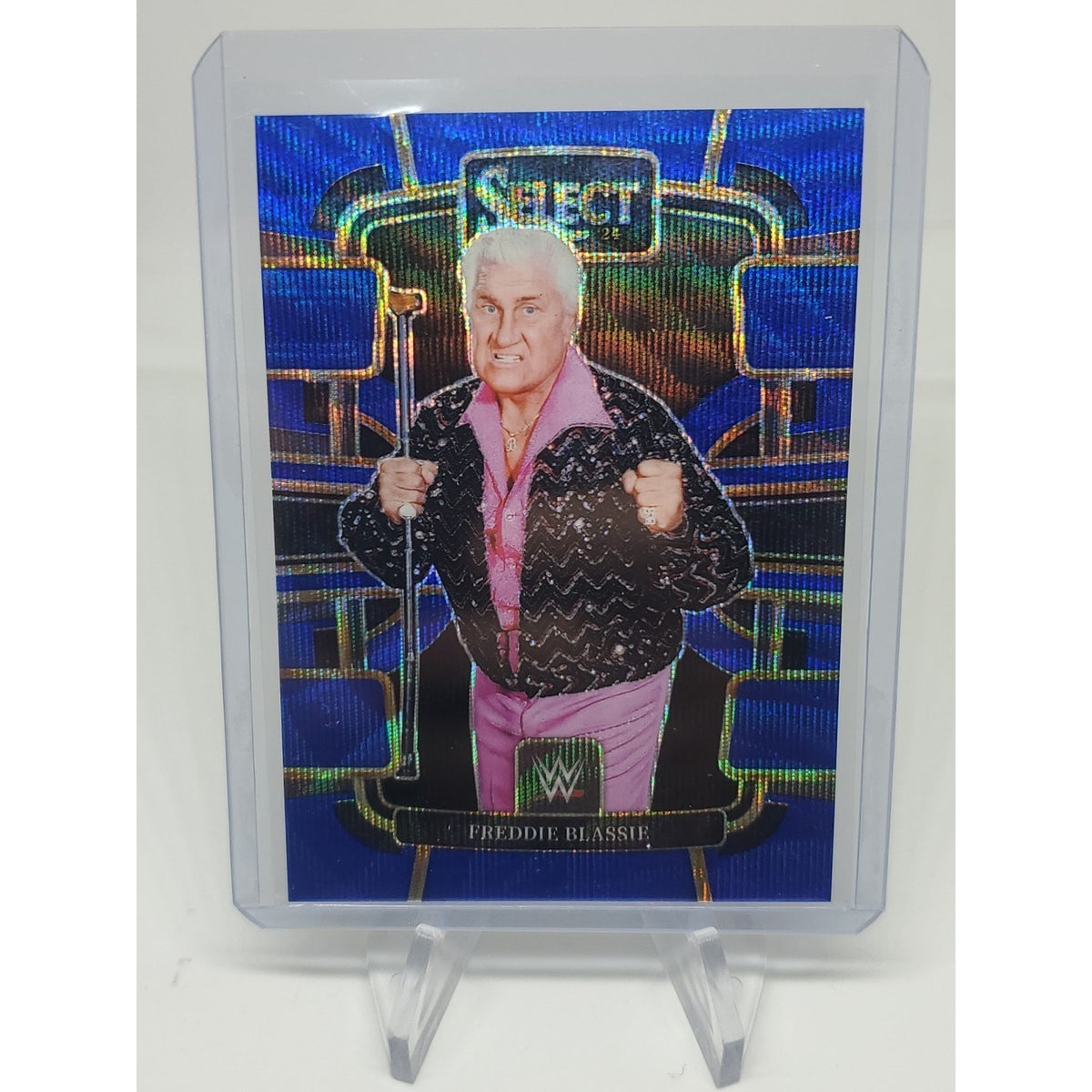FREDDIE BLASSIE 2024 Panini Select WWE #31 Concourse Blue Wave /49 SSP WWF