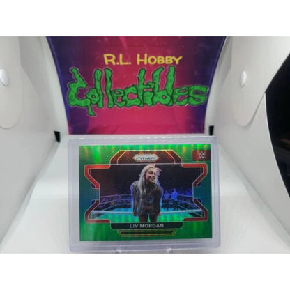 2022 PRIZM WWE LIV MORGAN 1ST PRIZM CARD #46 GREEN PARALLEL Fresh Pull