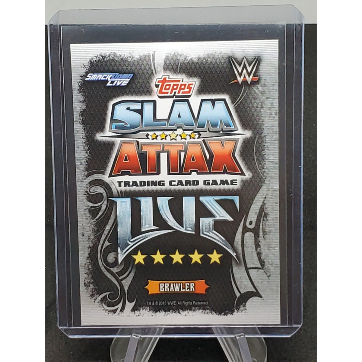 Randy Orton Brawler 2018 Topps Slam Attax Silver Foil Wrestling Trading Card