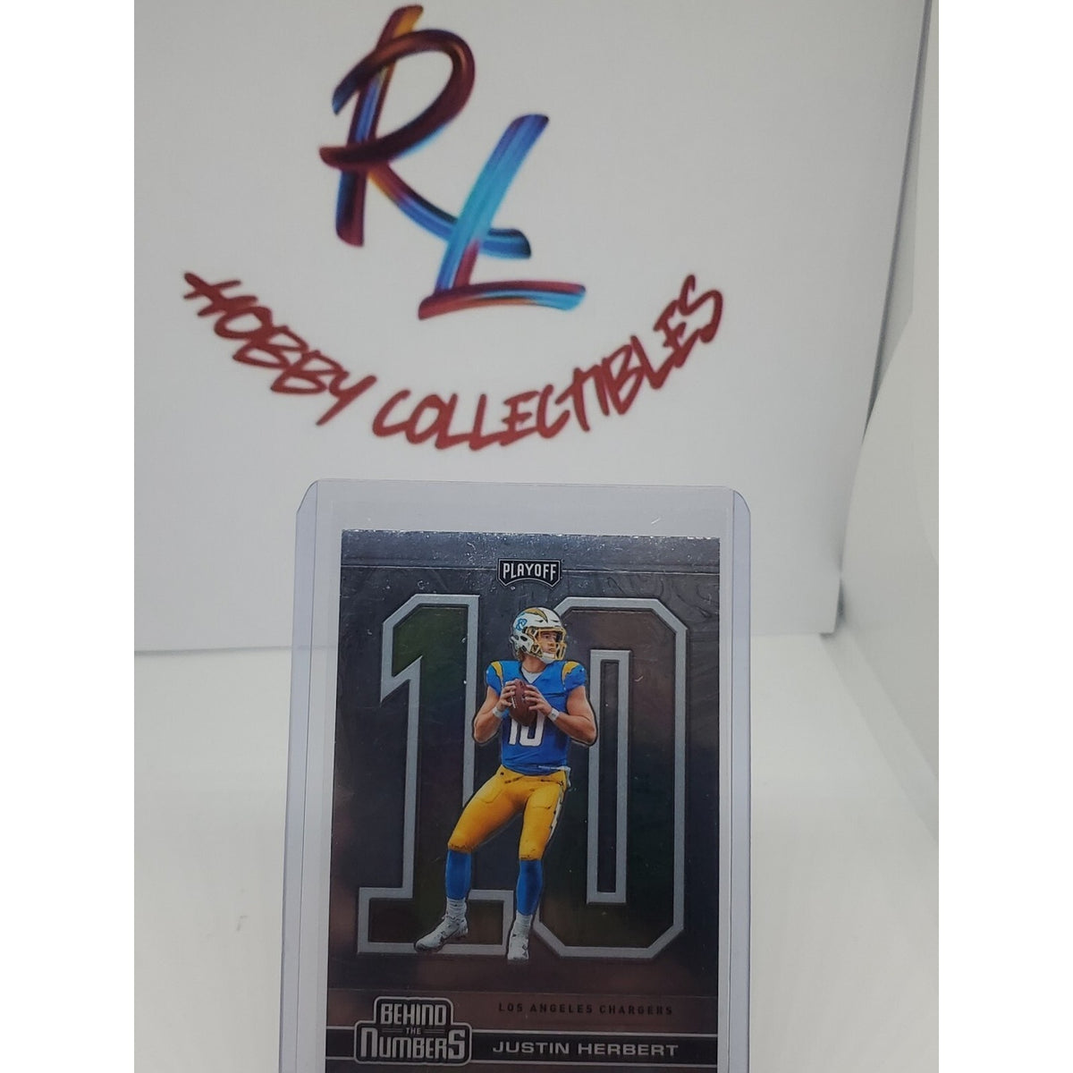 2020 Panini Playoff Behind the Numbers Justin Herbert RC #BTN-26 Chargers