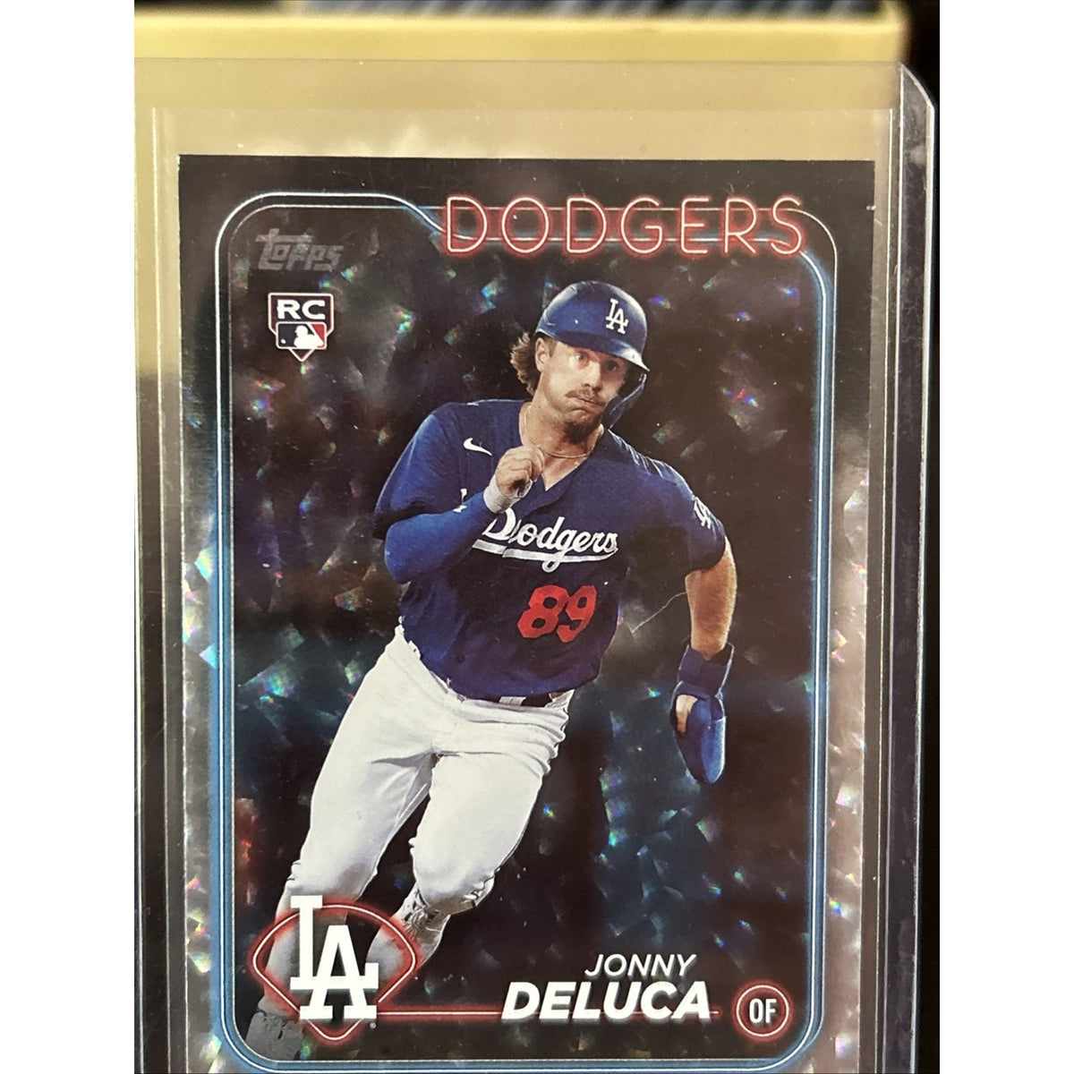2024 Topps Series 1 - Silver Crackle Foil #233 Jonny Deluca RC / Pack Fresh New