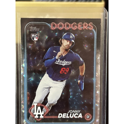 2024 Topps Series 1 - Silver Crackle Foil #233 Jonny Deluca RC / Pack Fresh New