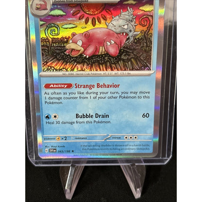 Slowbro 043/198 Sv01: Scarlet & Violet Base Set Holo - Pack Fresh New Top Loaded