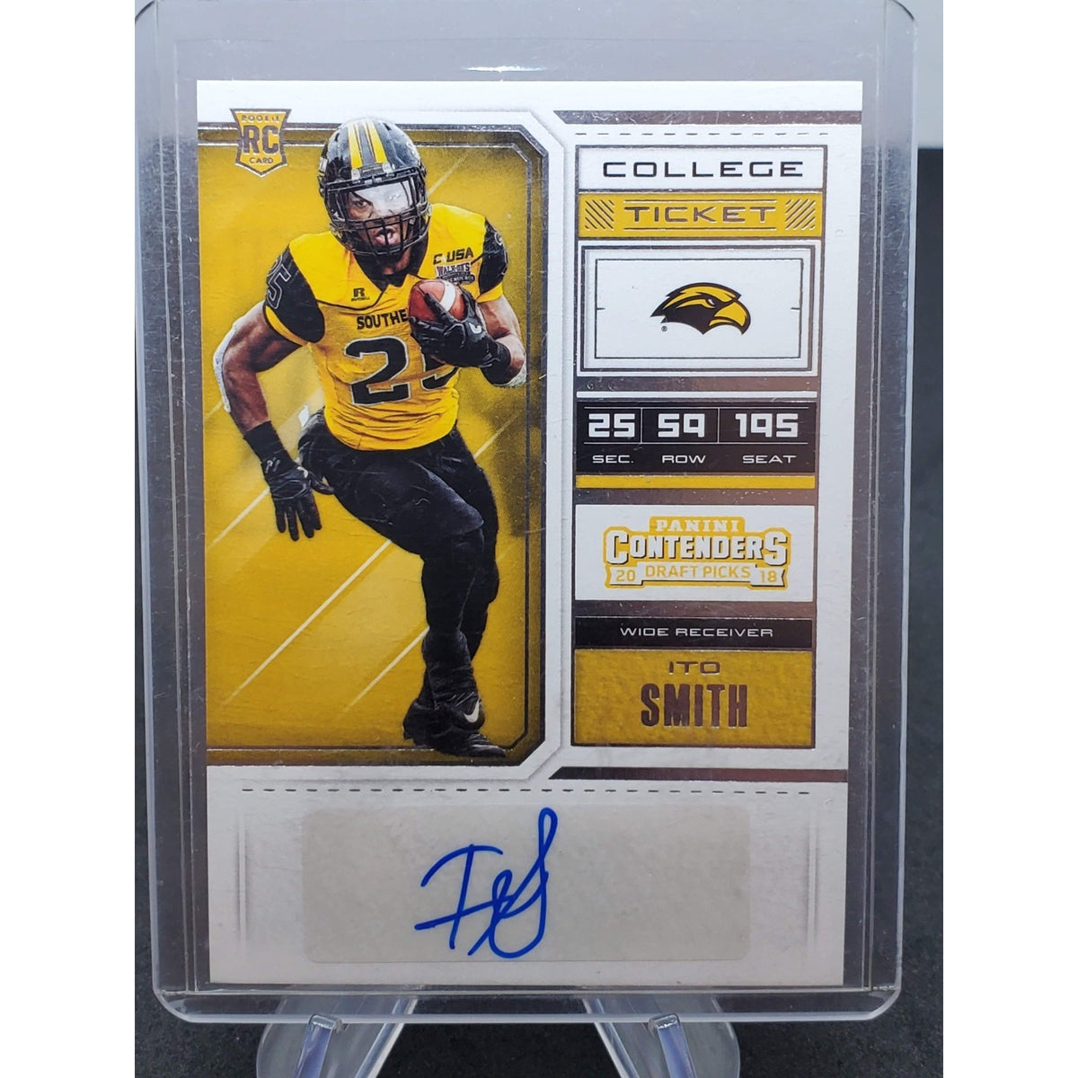 2018 Panini Contenders Draft Picks - College Ticket Ito Smith #291 Draft Ticket