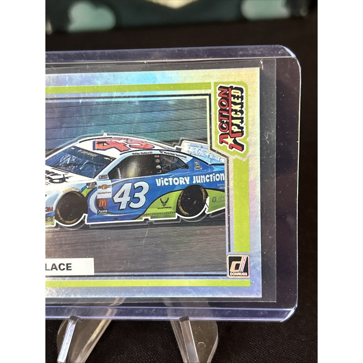 Bubba Wallace 2021 Panini Donruss Racing Action Packed Insert Holographic /199