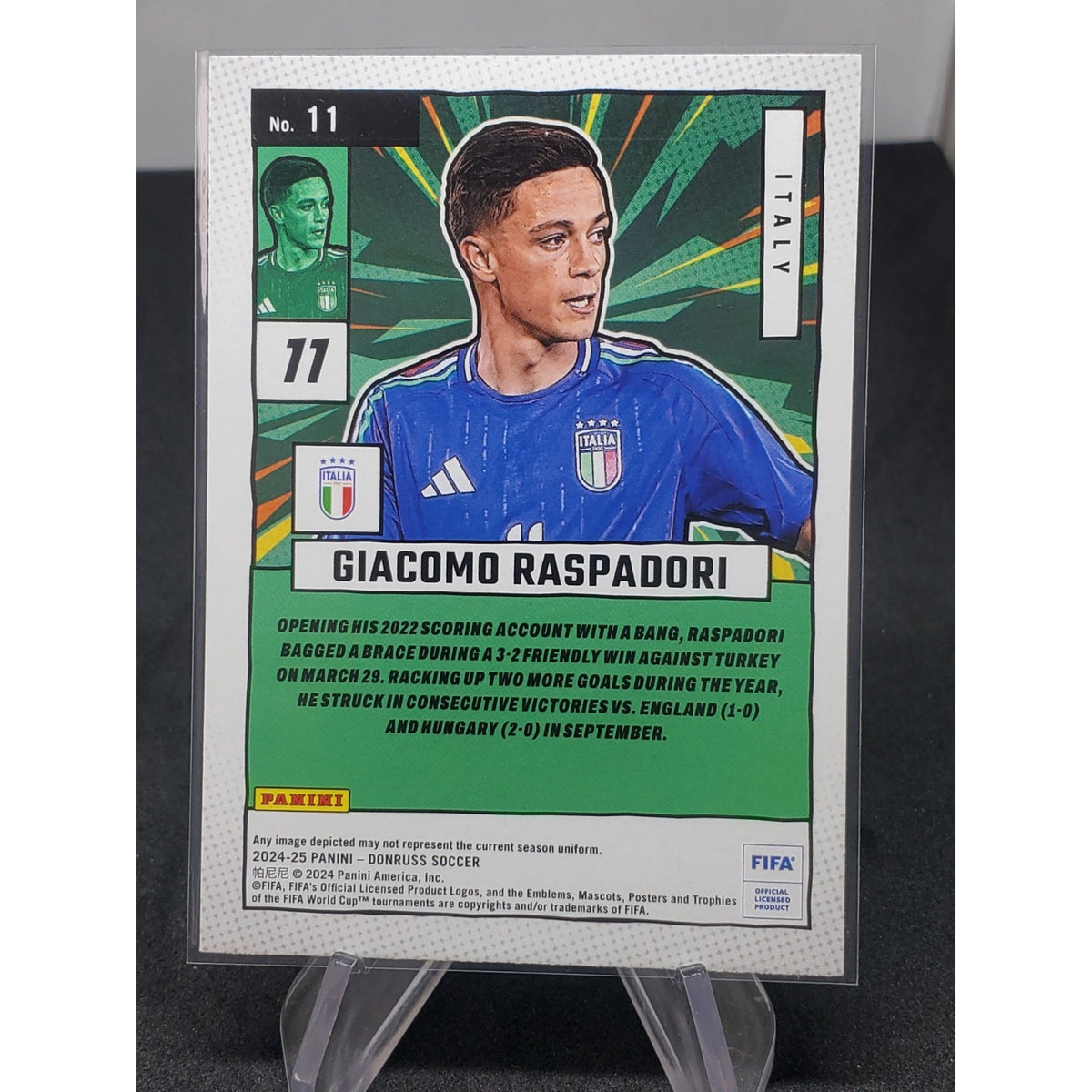 2024-25 Panini Donruss Fifa - Net Marvels Giacomo Raspadori #11