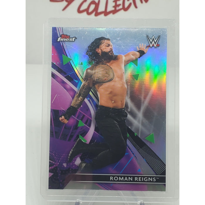 2021 Topps Finest WWE - Roman Reigns #66 Refractor