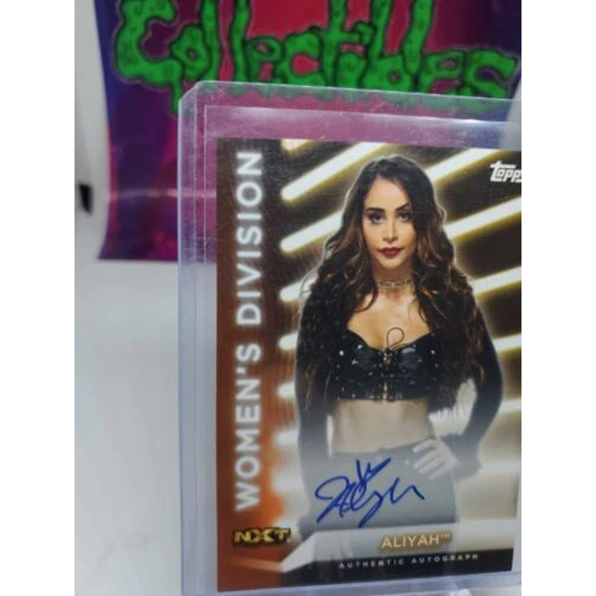 2021 Topps WWE Women's Division Aliyah Autograph Card /75