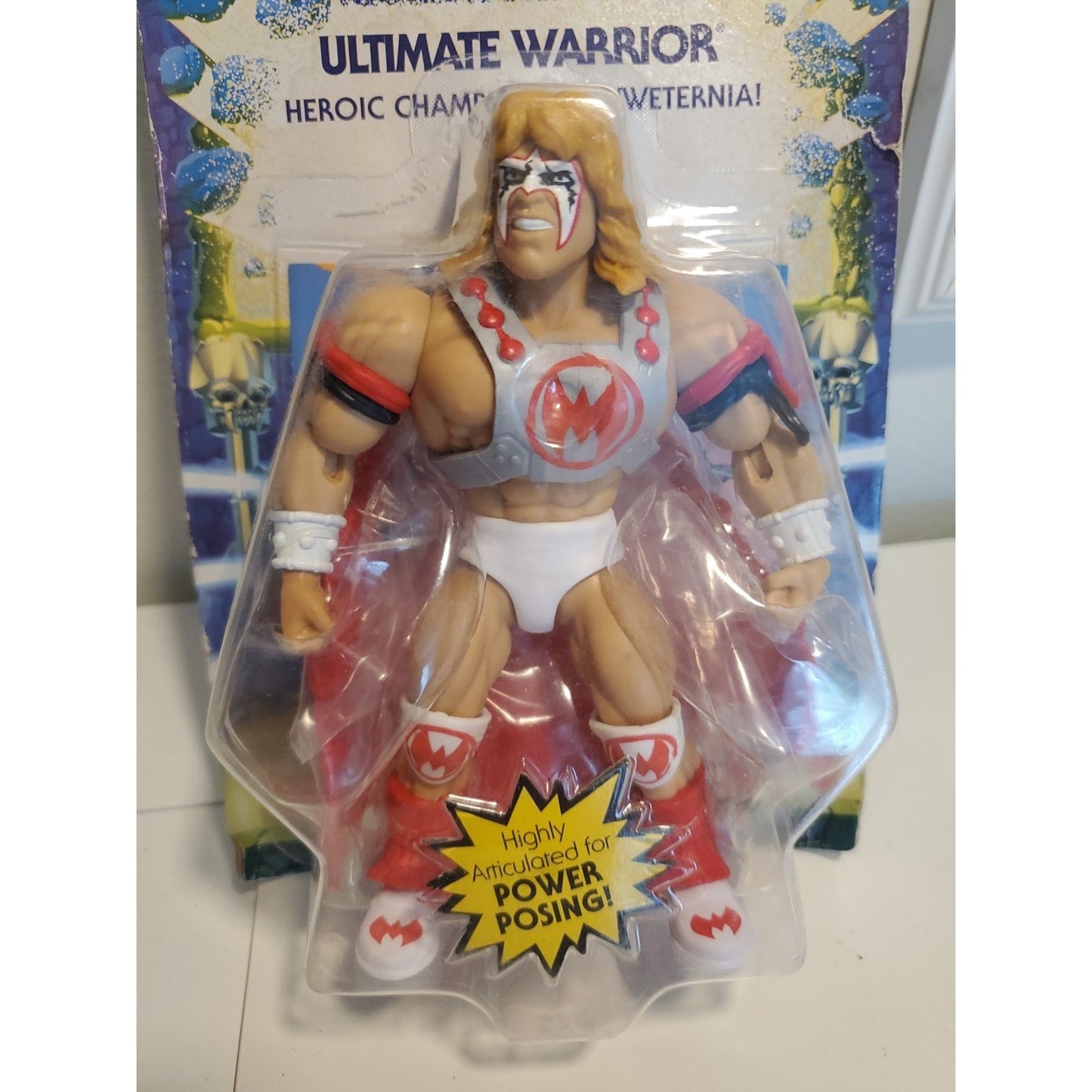 Masters of the WWE Universe Ultimate Warrior Action Figure Mattel MOTU New!