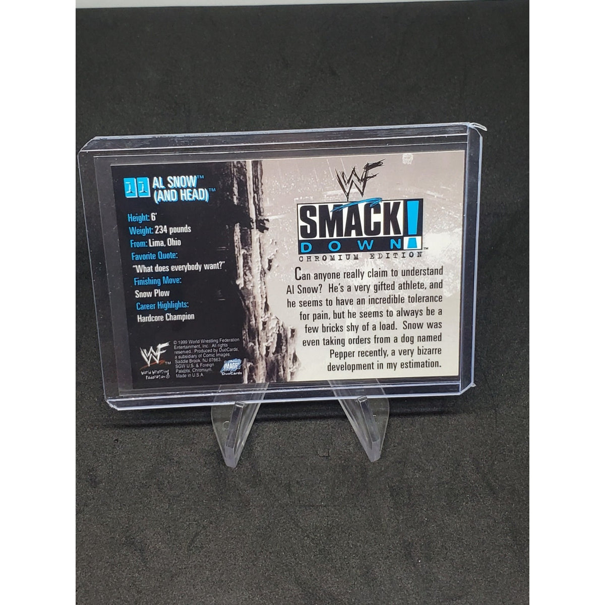 1999 Comic Images WWF SmackDown! Chromium - Al Snow #11