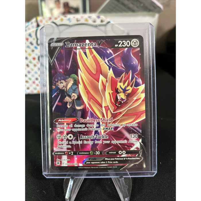 Pokémon TCG Zamazenta V Sword & Shield - Astral Radiance TG22/TG30 Holo Mint