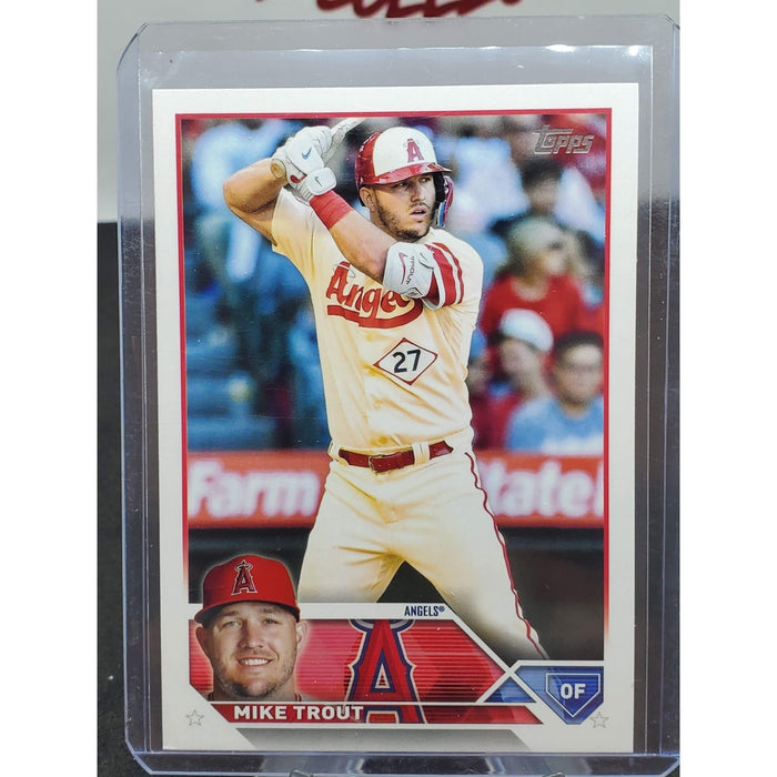 2023 Topps Series 1 - Mike Trout Baseball Card #27 Collector's Box Variation