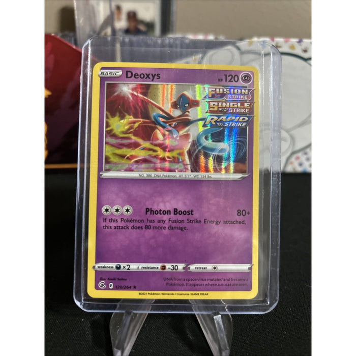 Deoxys 120/264 Swsh08: Fusion Strike Holo - Top Loaded - Pack Fresh New