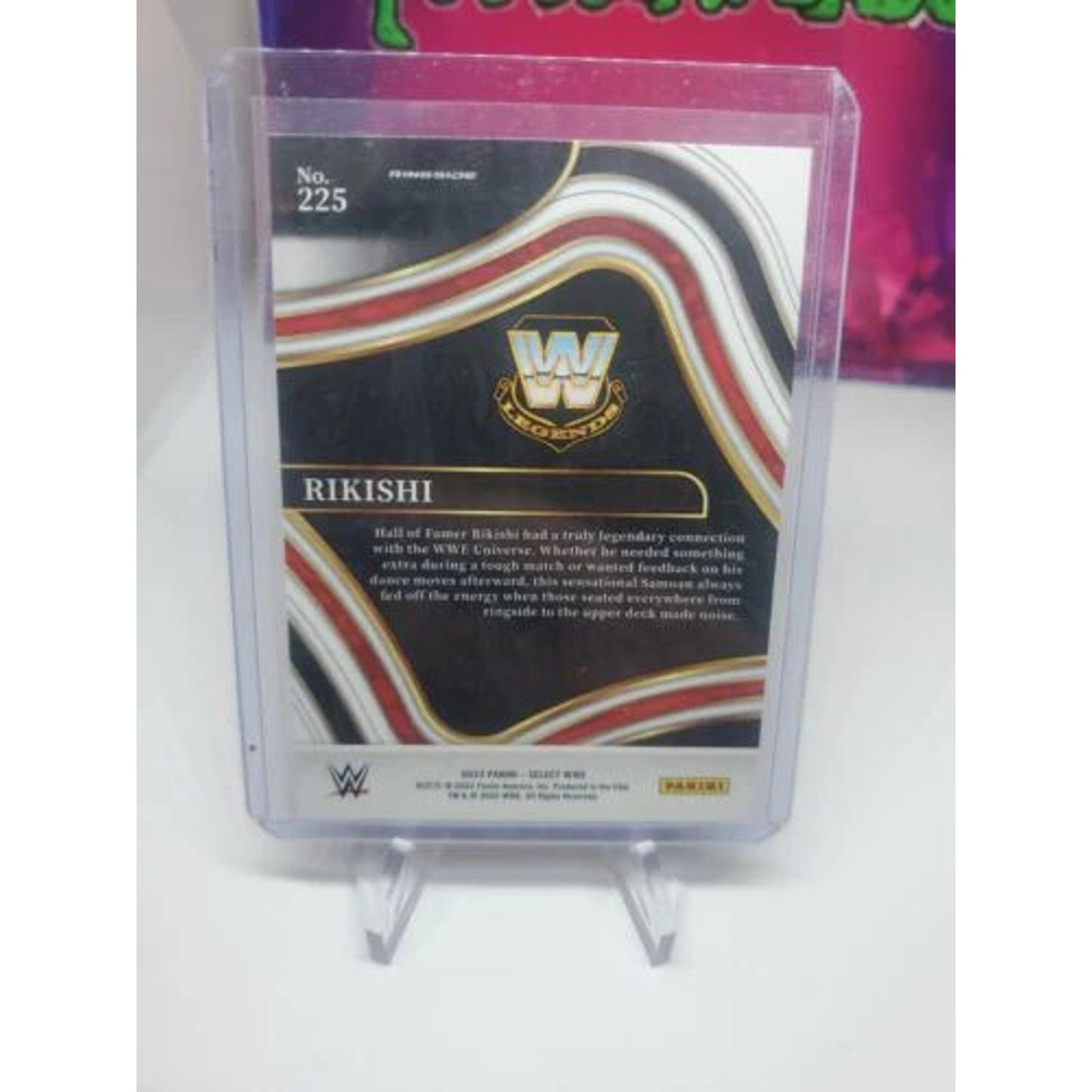 2022 WWE SELECT RETAIL BLASTER EXCLUSIVE RED BLUE RIKISHI RINGSIDE LEVEL #225