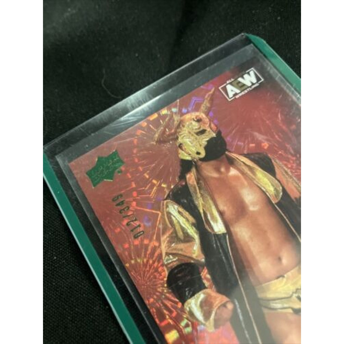 AEW Rush Green Pyro Holo No. 36 #012/349 2023 Upper Deck AEW Pack Fresh New