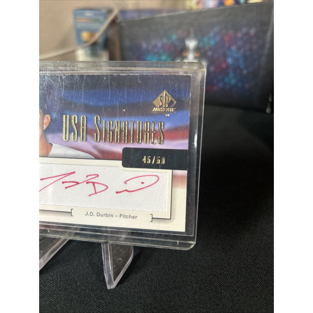 2004 SP Authentic USA Signatures Red Ink /50 JD Durbin #USA-5 Auto