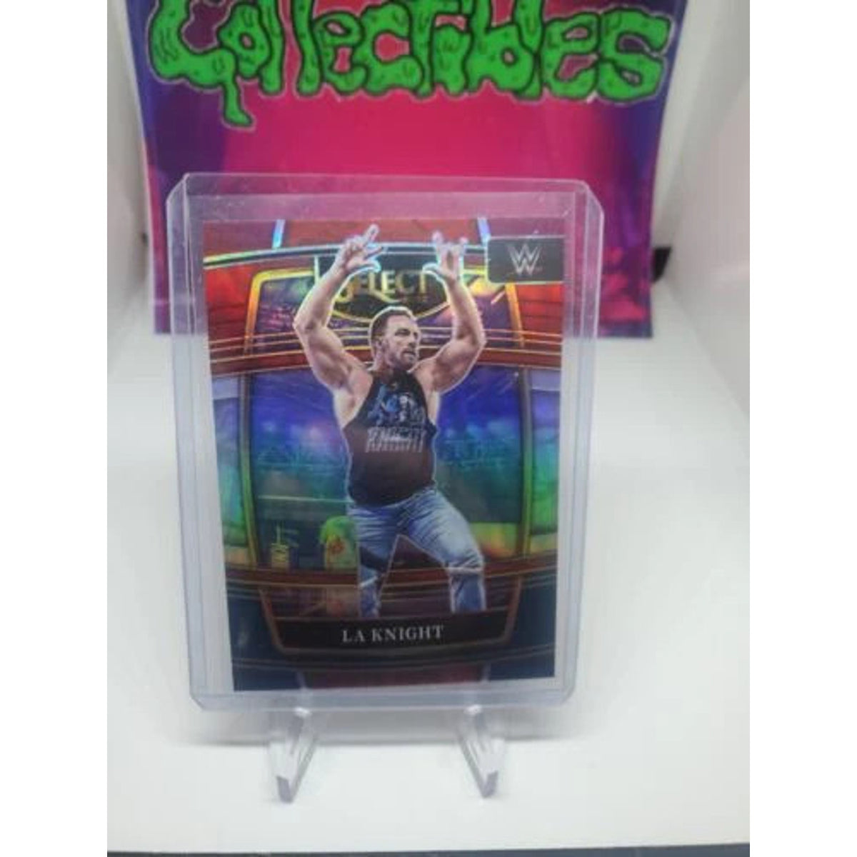 LA Knight 2022 Panini Select WWE #1 Red & Blue Prizm NXT 2.0 RAW SmackDown