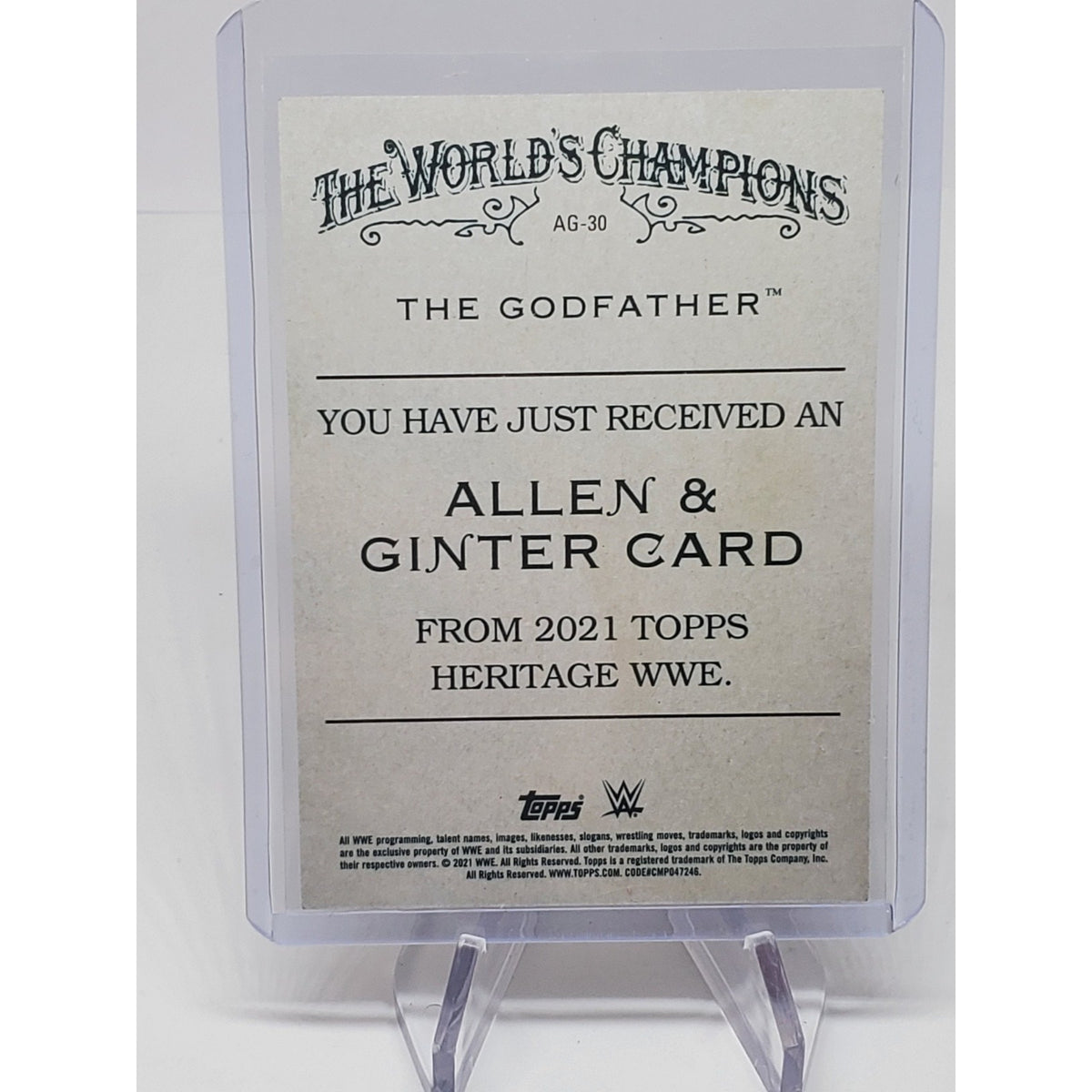 The Godfather 2021 Topps Heritage WWE Allen & Ginter Card