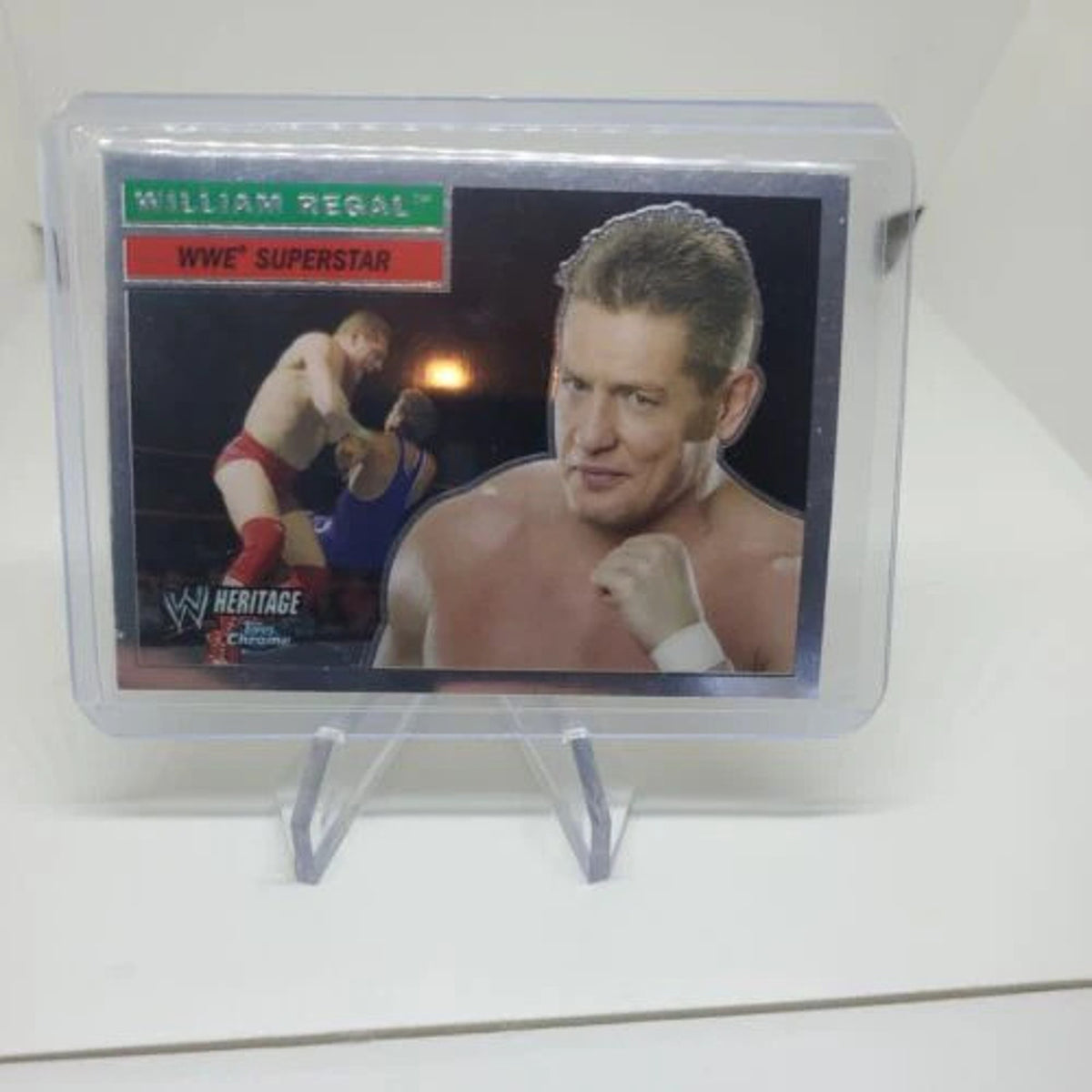 Topps Heritage Chrome 2006 WWE Wrestling #53 William Regal - Top Loaded Sleeved