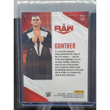 2023 Panini Chronicles Insert WWE Phoenix Gunther Pink /199