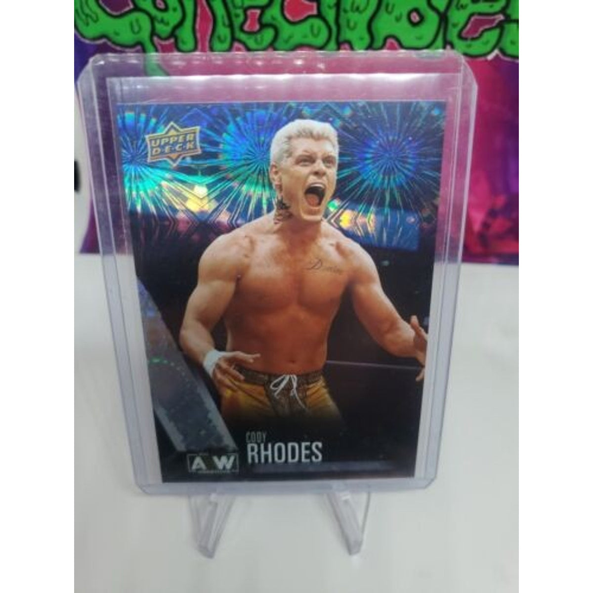 2021 Upper Deck AEW All Elite Wrestling Silver Pyro Parallel #1 Cody Rhodes