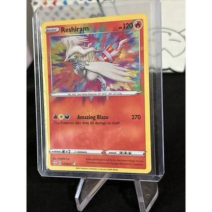 Reshiram Basic HP 120 #17/72 Foil Pokemon 2021 Card - Pack Fresh New