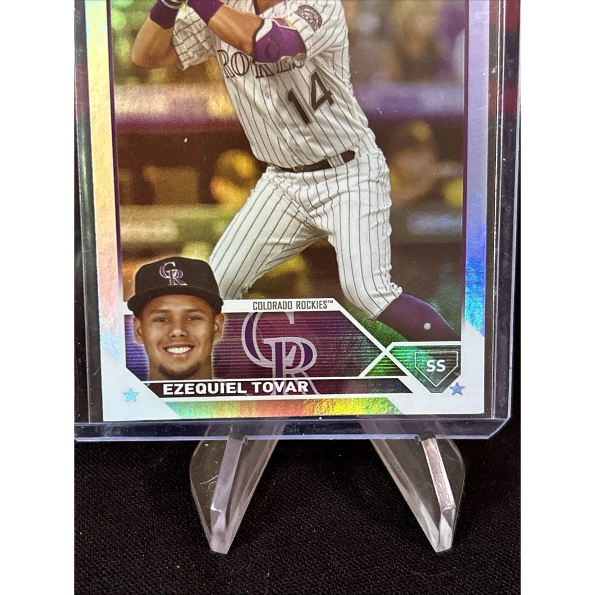 2023 Topps Series 2 Ezequiel Tovar Rainbow Foil Rookie / Pack Fresh New