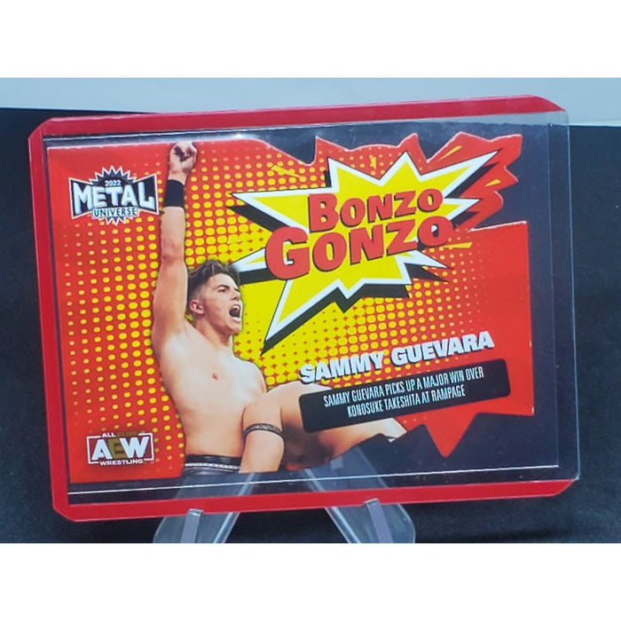 2022 AEW Metal Universe Bonzo Gonzo Die Cut Sammy Guevara BG-8