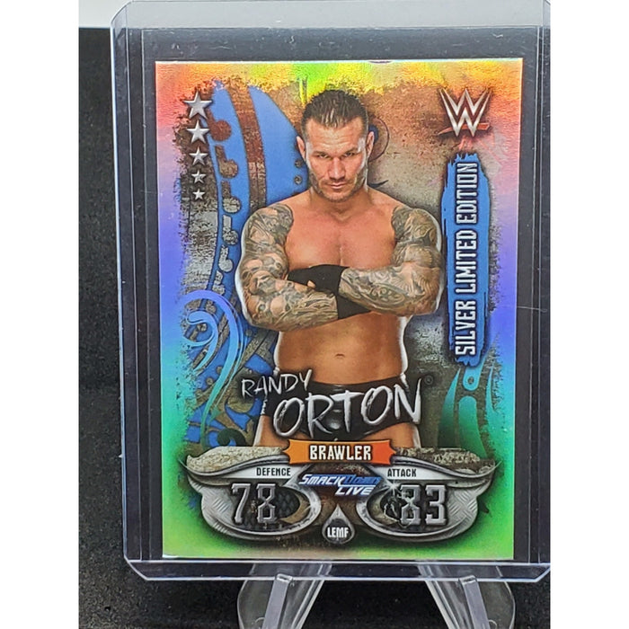 Randy Orton Brawler 2018 Topps Slam Attax Silver Foil Wrestling Trading Card
