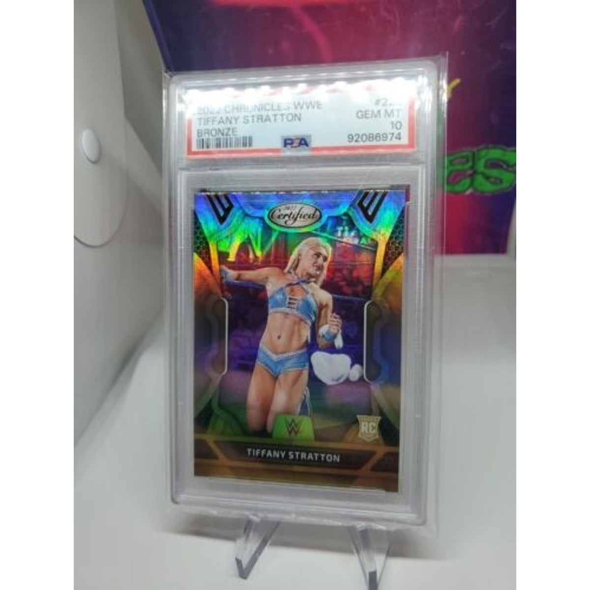 2022 PANINI Chronicles Certified WWE Card #223 Tiffany Stratton RC BRONZE NXT