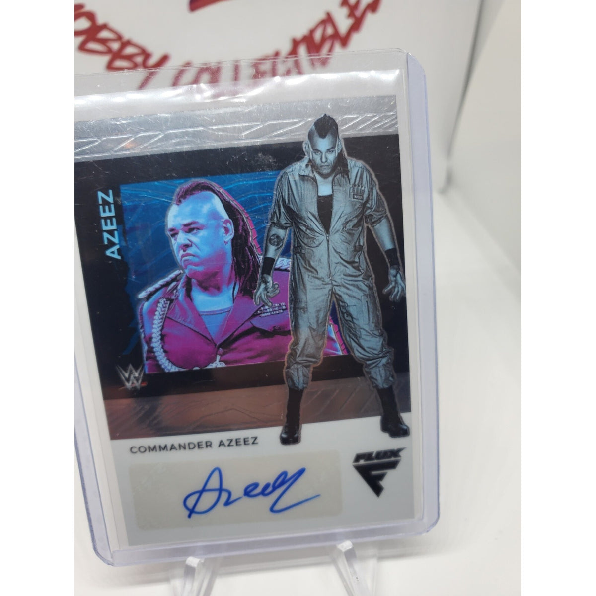 2022 Panini Chronicles WWE - Flux Auto #FX-CAZ Commander Azeez (AU, RC)