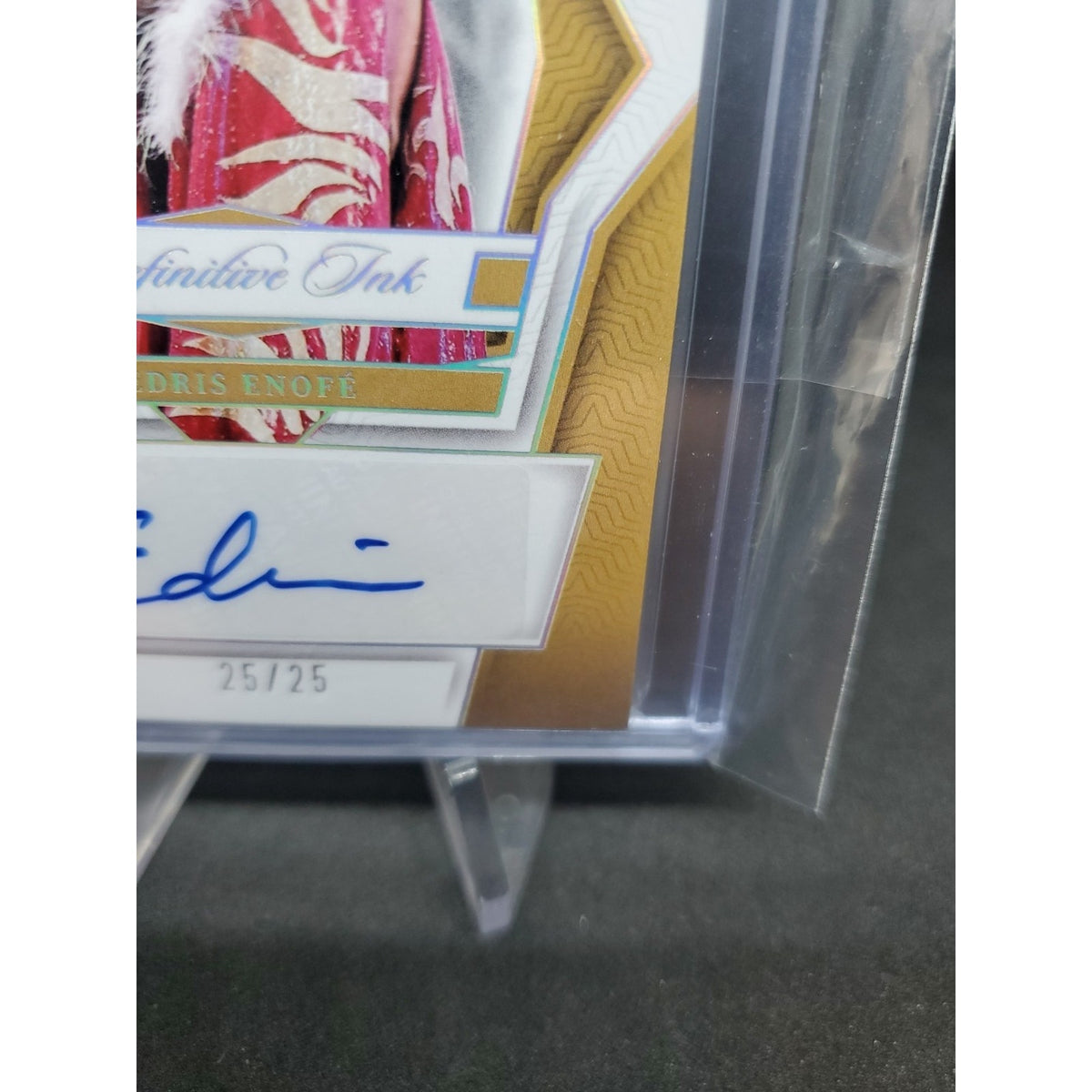 2024 Panini National Treasures WWE - Definitive Ink Edris Enofe #DK-EEF Holo...
