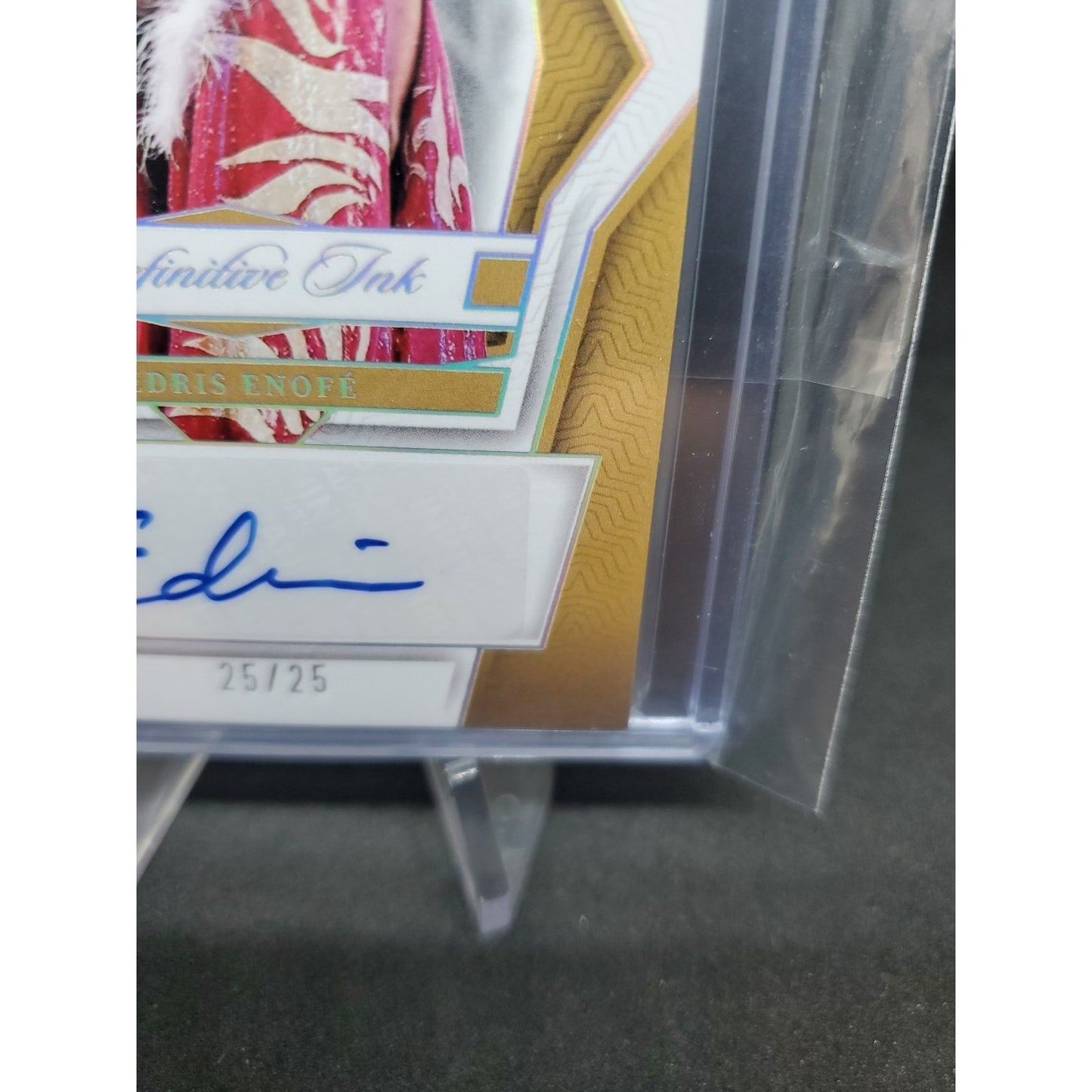 2024 Panini National Treasures WWE - Definitive Ink Edris Enofe #DK-EEF Holo...