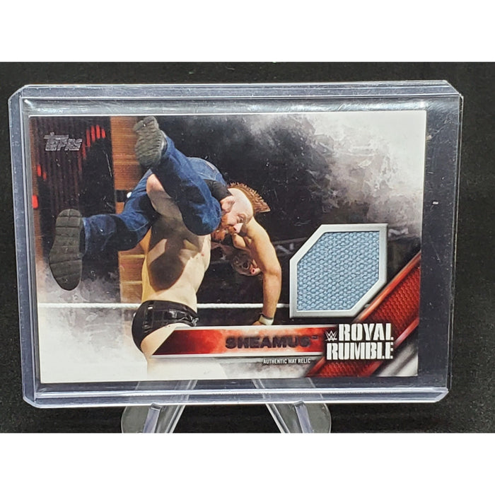 WWE Sheamus 2016 Topps Then Now Forever Royal Rumble Mat Relic Card SN 256 / 399